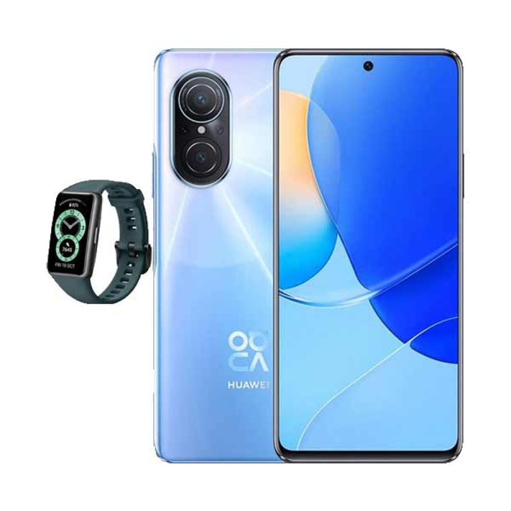 گوشی موبایل هوآوی مدل nova 9 SE دو سیم کارت ظرفیت 128 گیگابایت و رم 8 گیگابایت به همراه مچ بند هوشمند Band 6